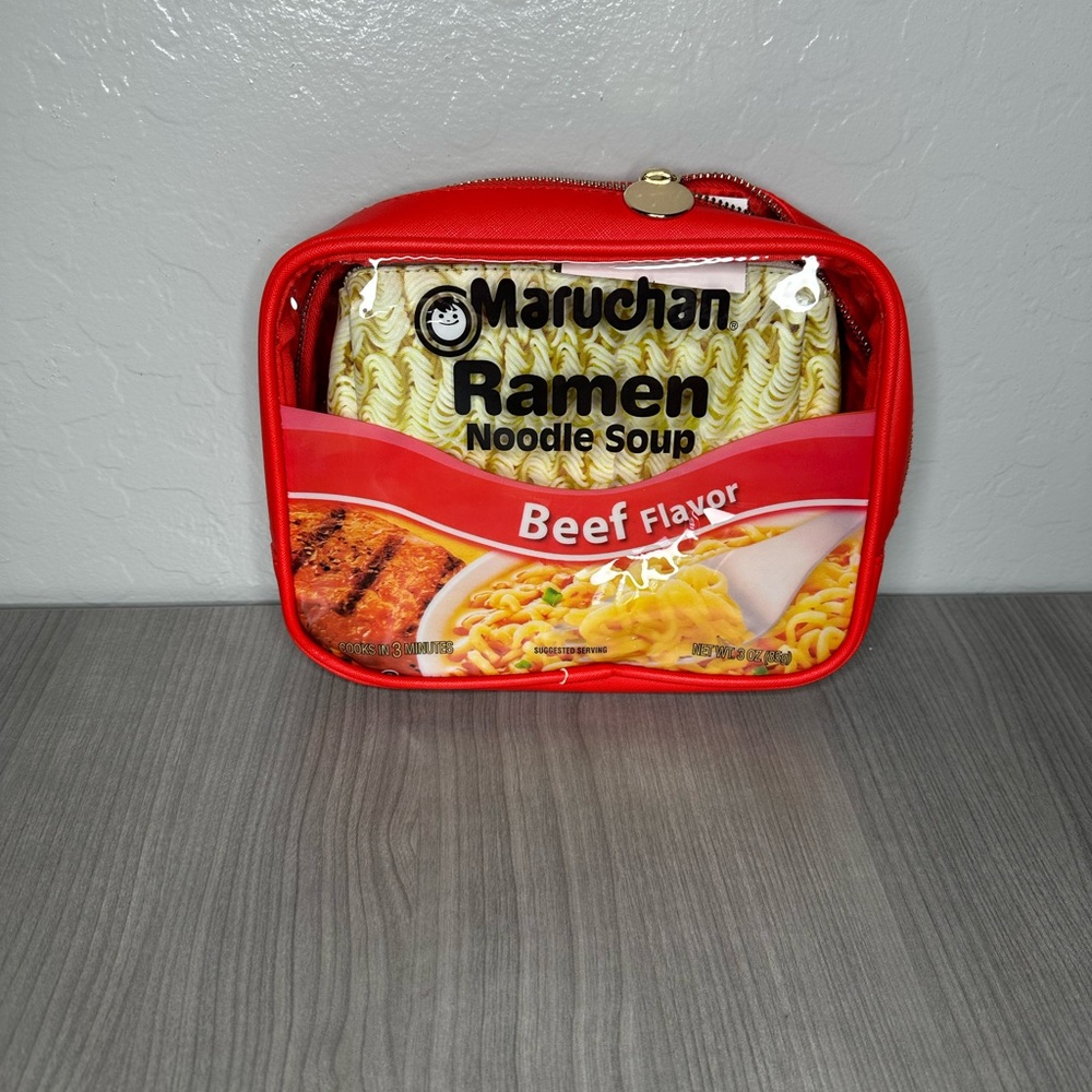 Maruchan Ramen Noodle Soup Beef Flavor Cosmetic Makeup Bag